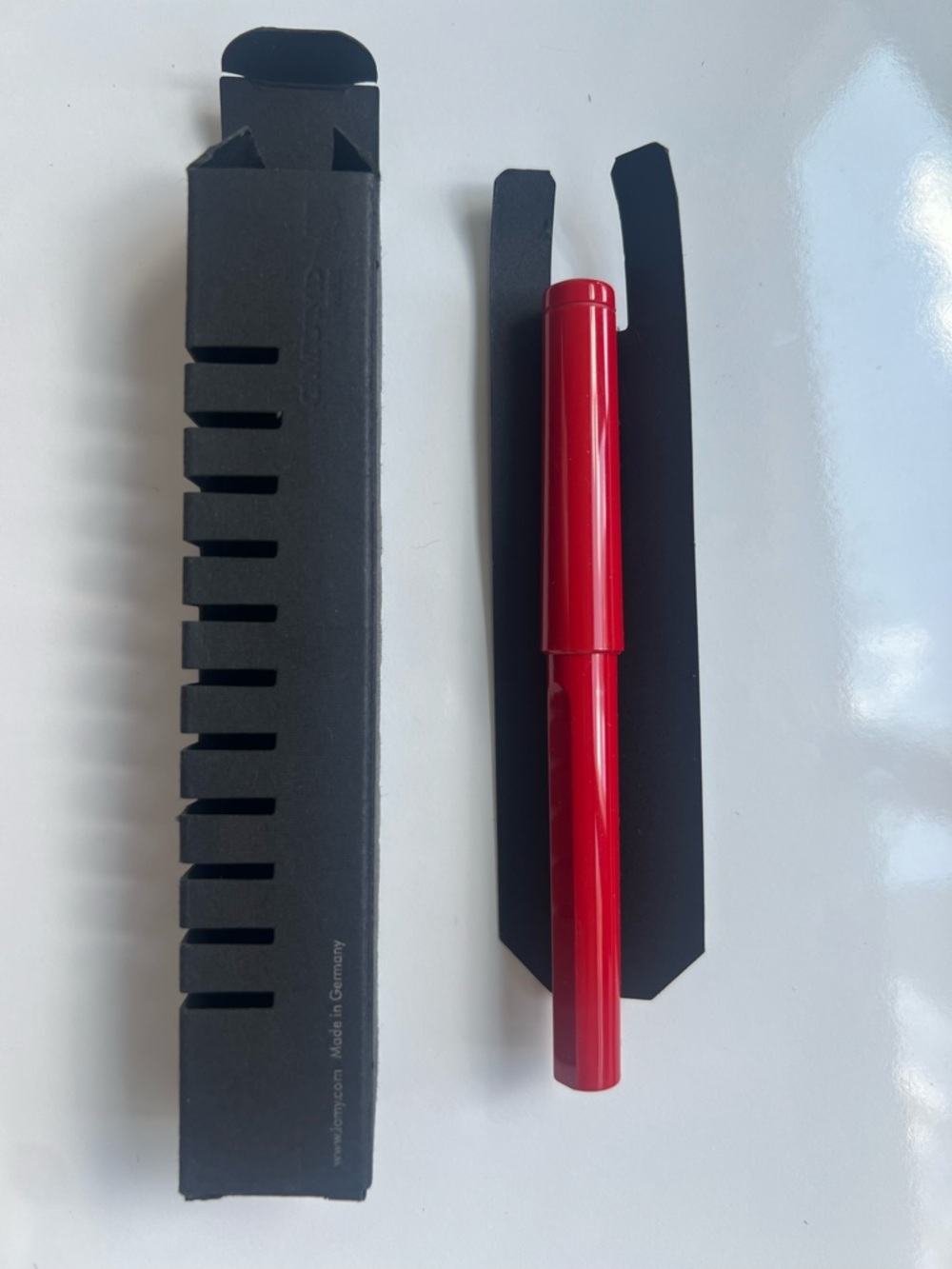 Lamy Red Ballpoint Pen with Black Box Packaging Made in Germany NWT